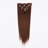 wholesale china factory price double drawn clip in human hair extensions 120g QM075
